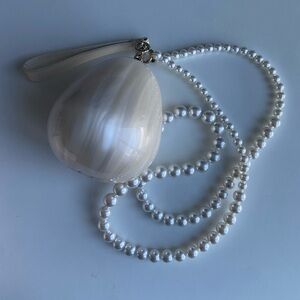Simone Rocha Off-White Micro Pearl Egg Bag w/ Dust Bag & Box in Great Condition